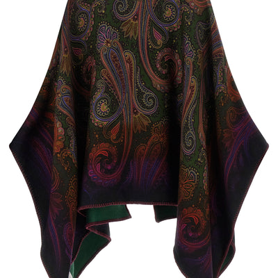 Etro Reversible Paisley Dégradé Cape