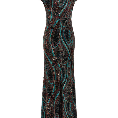 Etro Devoré Velvet Dress