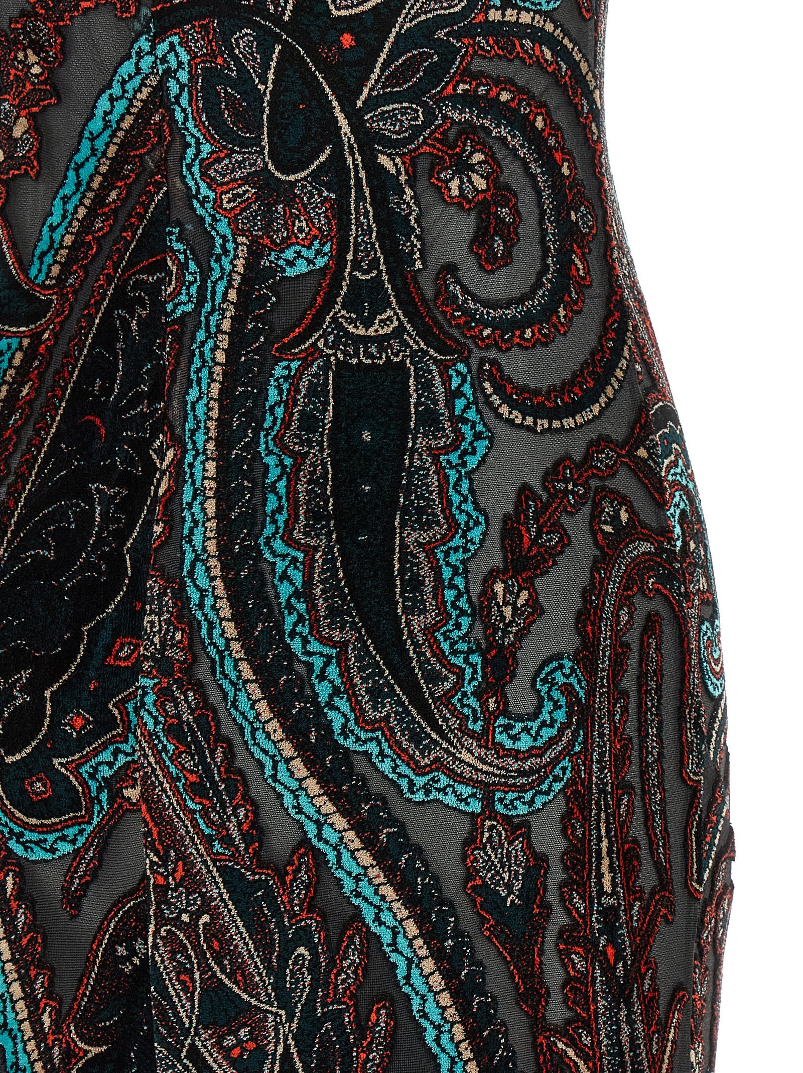 Etro Devoré Velvet Dress