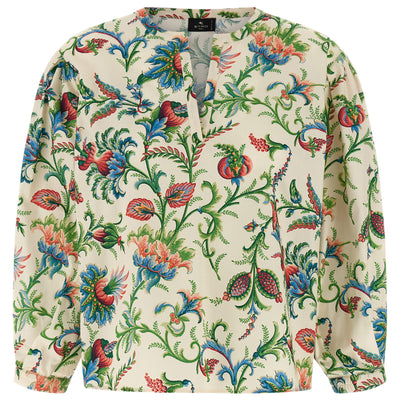 Etro Floral Cotton Blouse