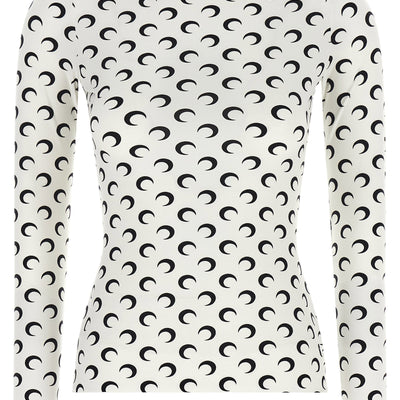 Marine Serre Moon Printed Jersey Second Skin T-shirt