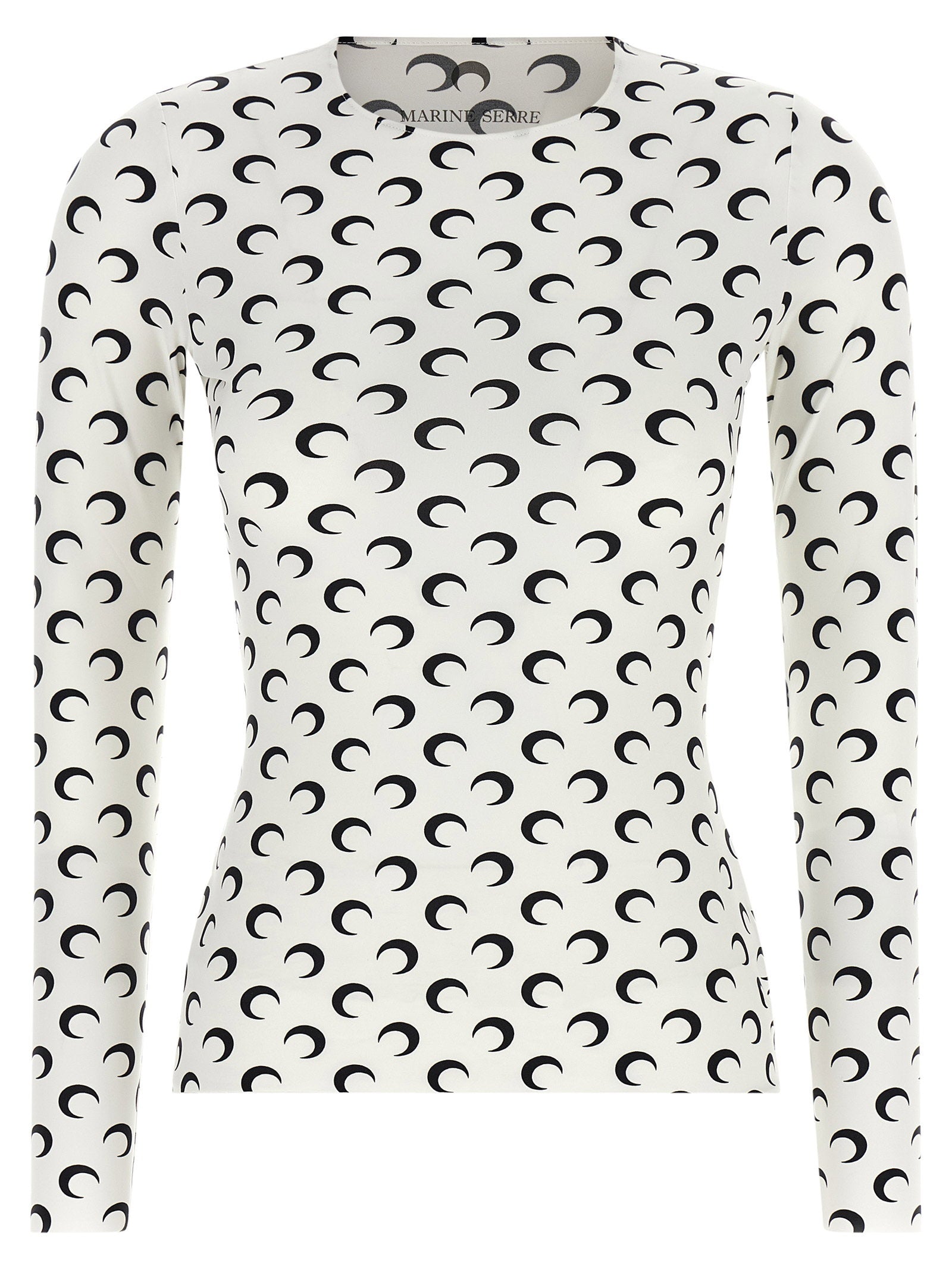 Marine Serre Moon Printed Jersey Second Skin T-shirt