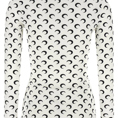 Marine Serre Moon Printed Jersey Second Skin T-shirt