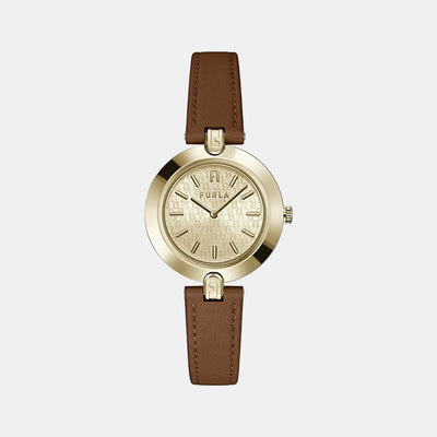 Furla Heritage Women Quartz Silver Dial Analog Leather Watch WW00002002L2