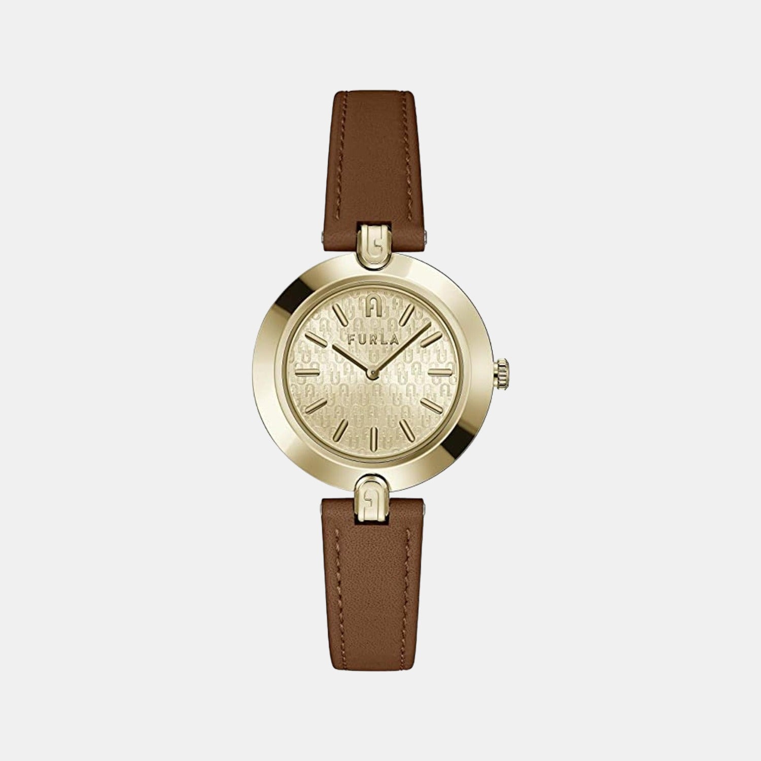 Furla Heritage Women Quartz Silver Dial Analog Leather Watch WW00002002L2
