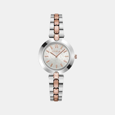 Furla Heritage Women Quartz Silver Dial Analog Stainless Steel Watch WW00002004L5