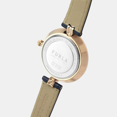 Furla Heritage Women Quartz Blue Dial Analog Leather Watch WW00002006L3