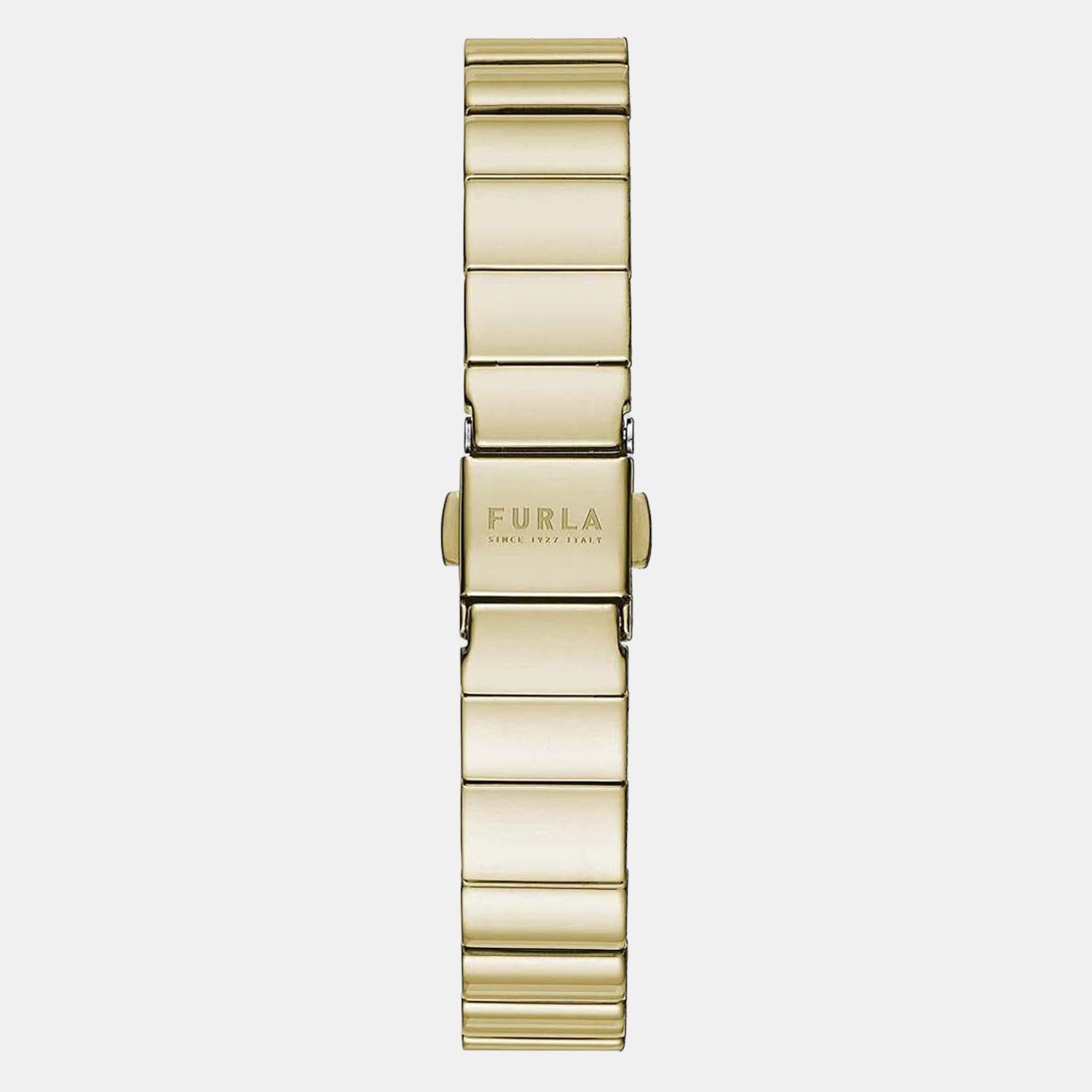 Furla Heritage Women Quartz Gold Dial Analog Stainless Steel Watch WW00005009L2