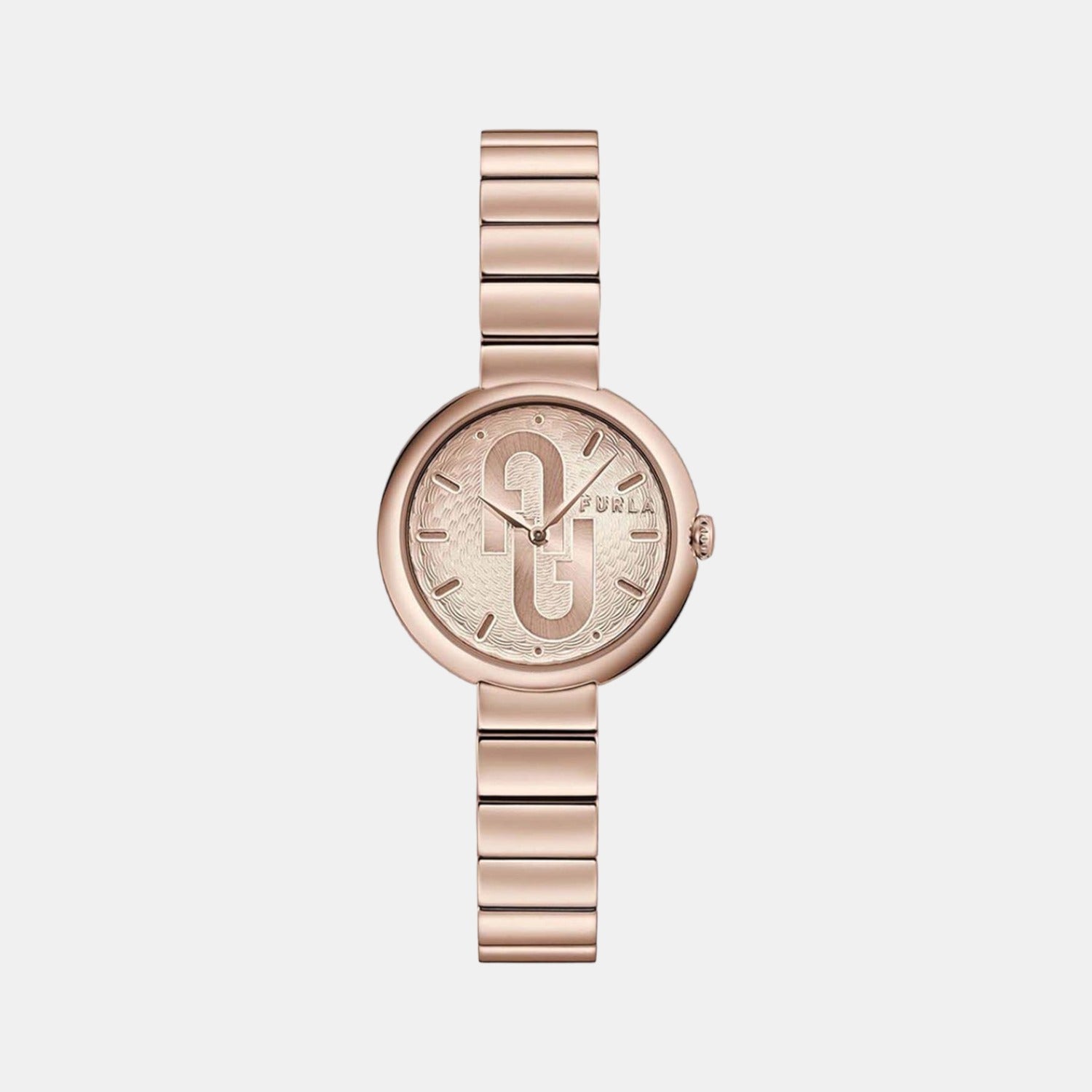 Furla Heritage Women Quartz Rose Gold Dial Analog Stainless Steel Watch WW00005010L3