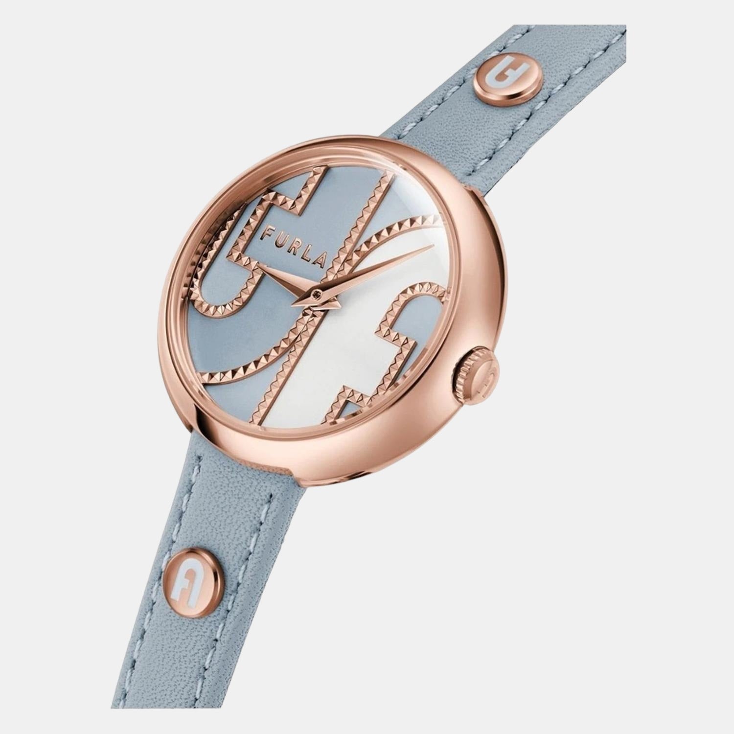 Furla Heritage Women Quartz White Dial Analog Leather Watch WW00005015L3