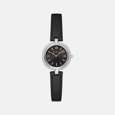 Furla Heritage Women Quartz Black Dial Analog Leather Watch WW00006004L1