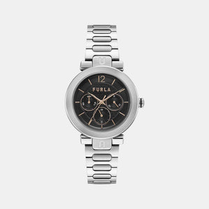 Furla Athleisure Women Quartz Black Dial Chronograph Stainless Steel Watch WW00011005L1