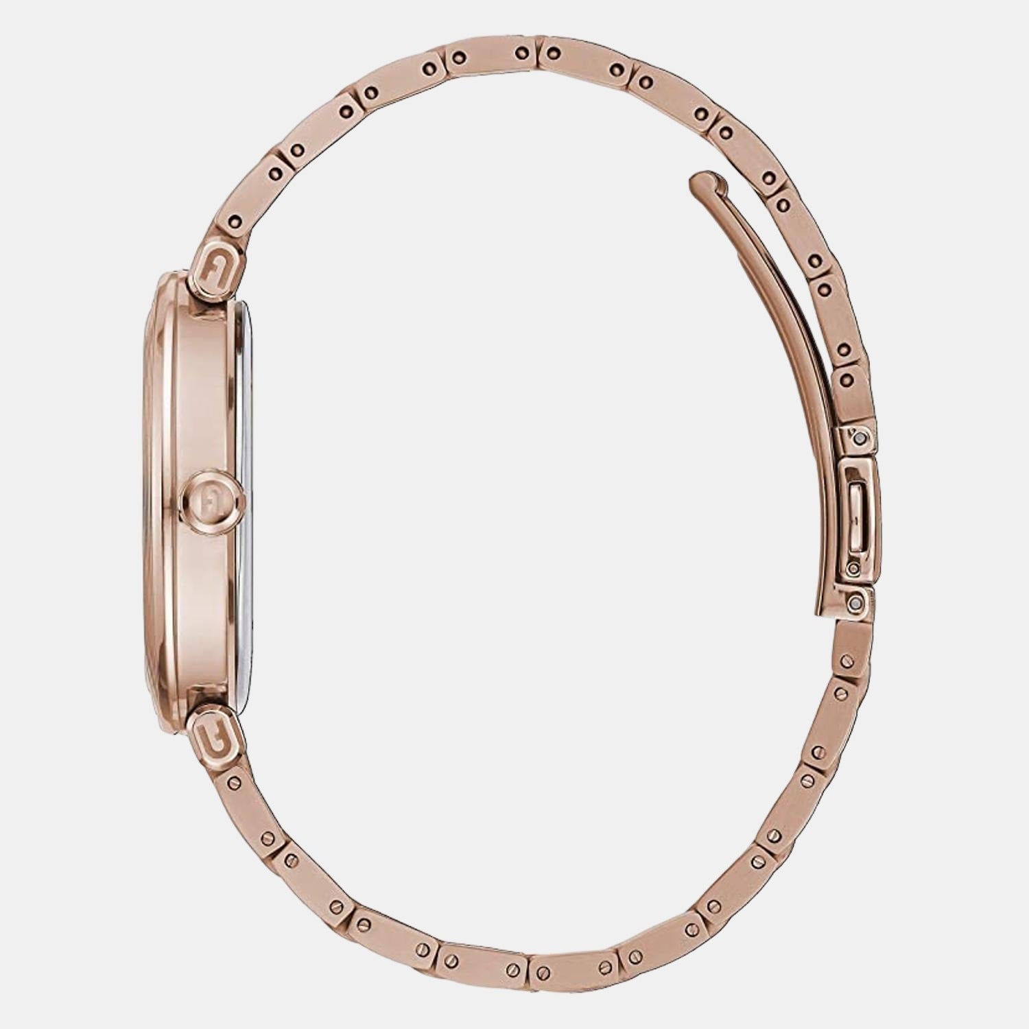 Furla Athleisure Women Quartz Rose Gold Dial Multi-Function Stainless Steel Watch WW00011006L3