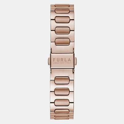 Furla Athleisure Women Quartz Rose Gold Dial Multi-Function Stainless Steel Watch WW00011006L3