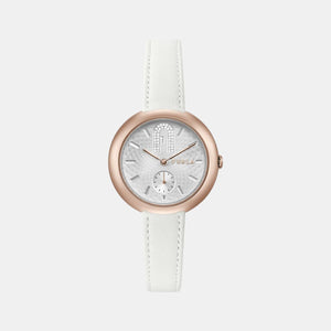 Furla Heritage Women Quartz Silver Dial Analog Leather Watch WW00013004L3