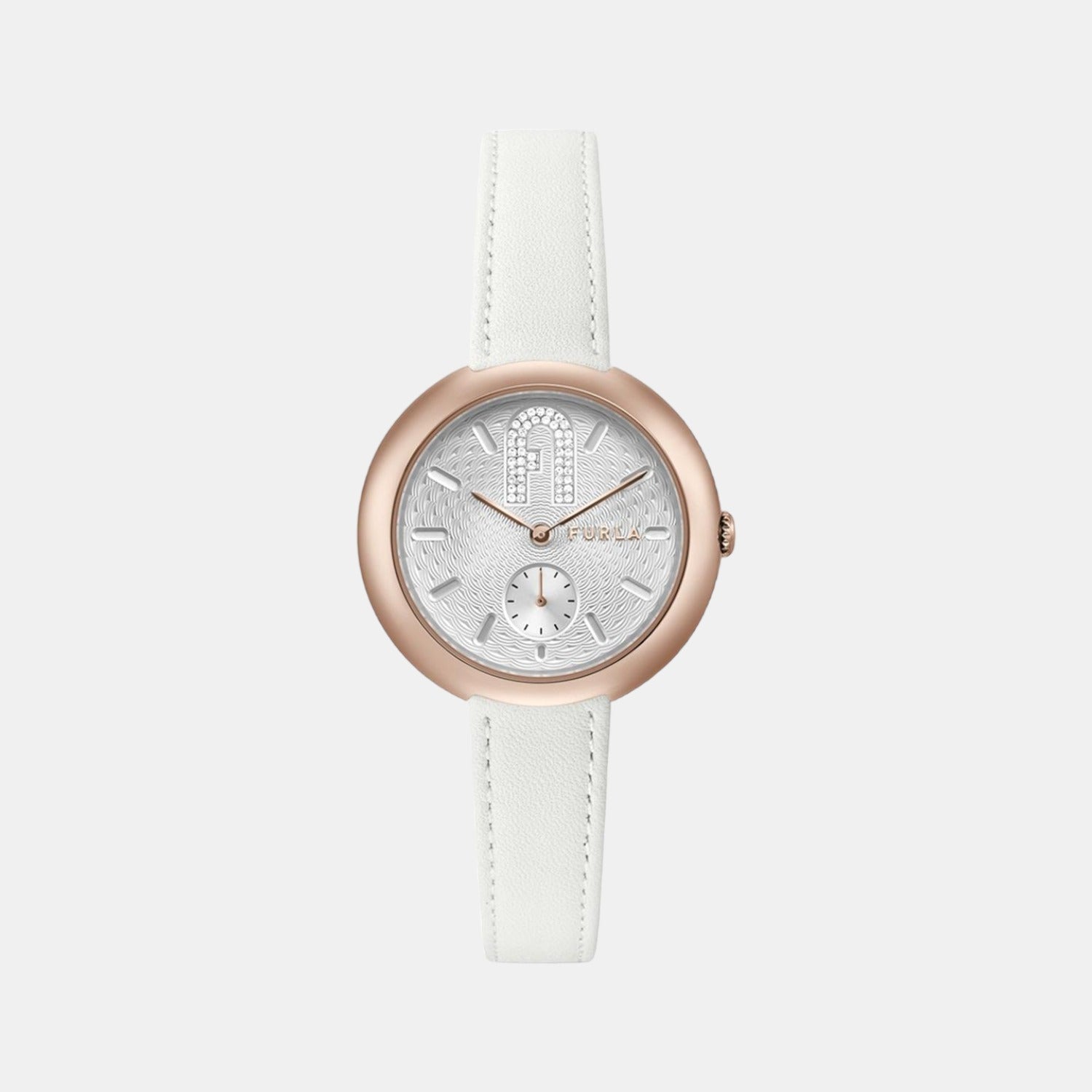 Furla Heritage Women Quartz Silver Dial Analog Leather Watch WW00013004L3