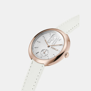 Furla Heritage Women Quartz Silver Dial Analog Leather Watch WW00013004L3