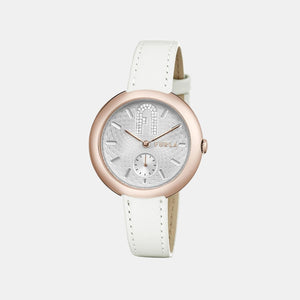 Furla Heritage Women Quartz Silver Dial Analog Leather Watch WW00013004L3