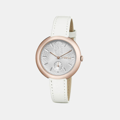 Furla Heritage Women Quartz Silver Dial Analog Leather Watch WW00013004L3