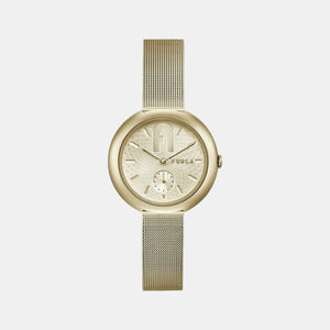 Furla Heritage Women Quartz Gold Dial Analog Stainless Steel Watch WW00013006L2