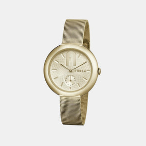 Furla Heritage Women Quartz Gold Dial Analog Stainless Steel Watch WW00013006L2