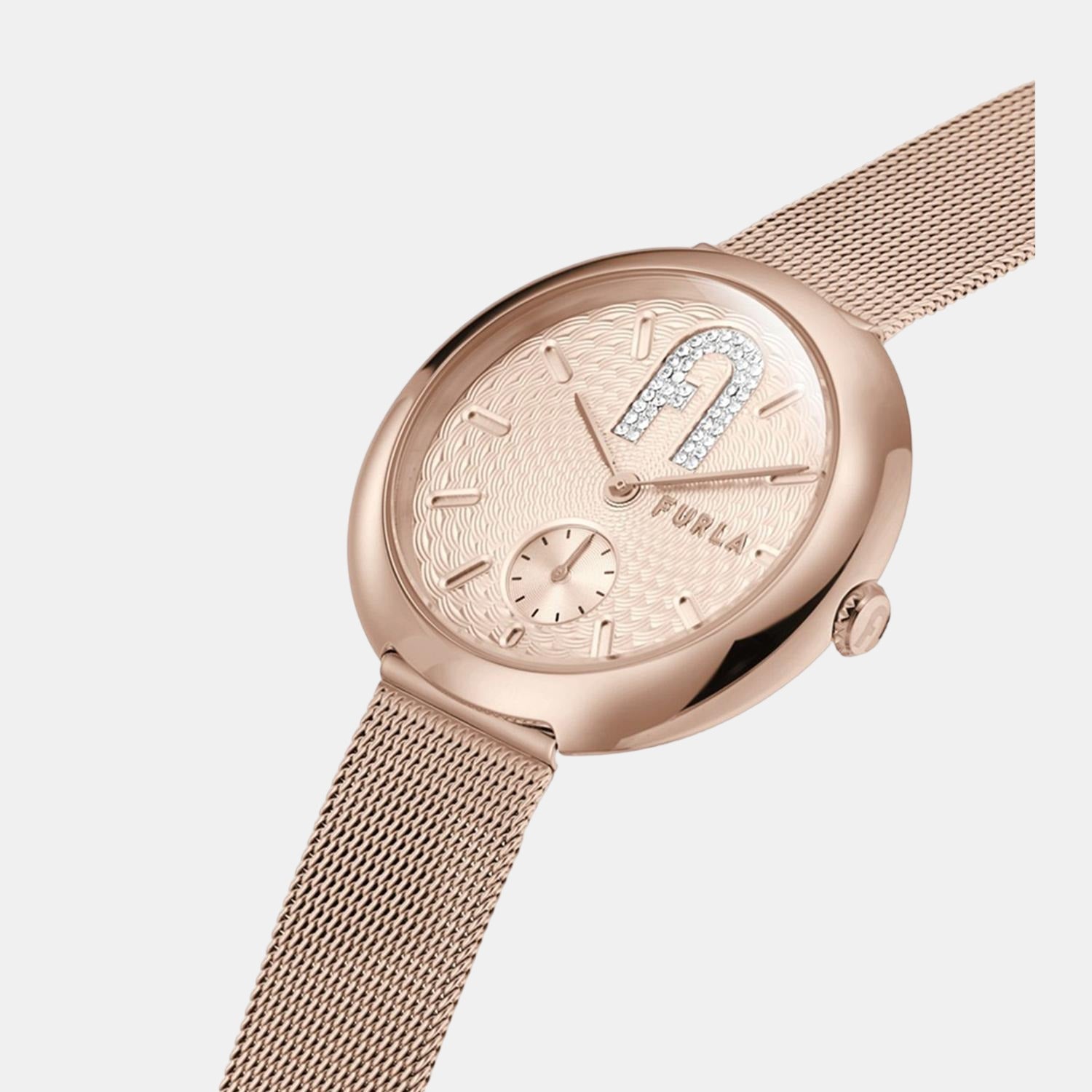 Furla Heritage Women Quartz Gold Dial Analog Stainless Steel Watch WW00013007L3