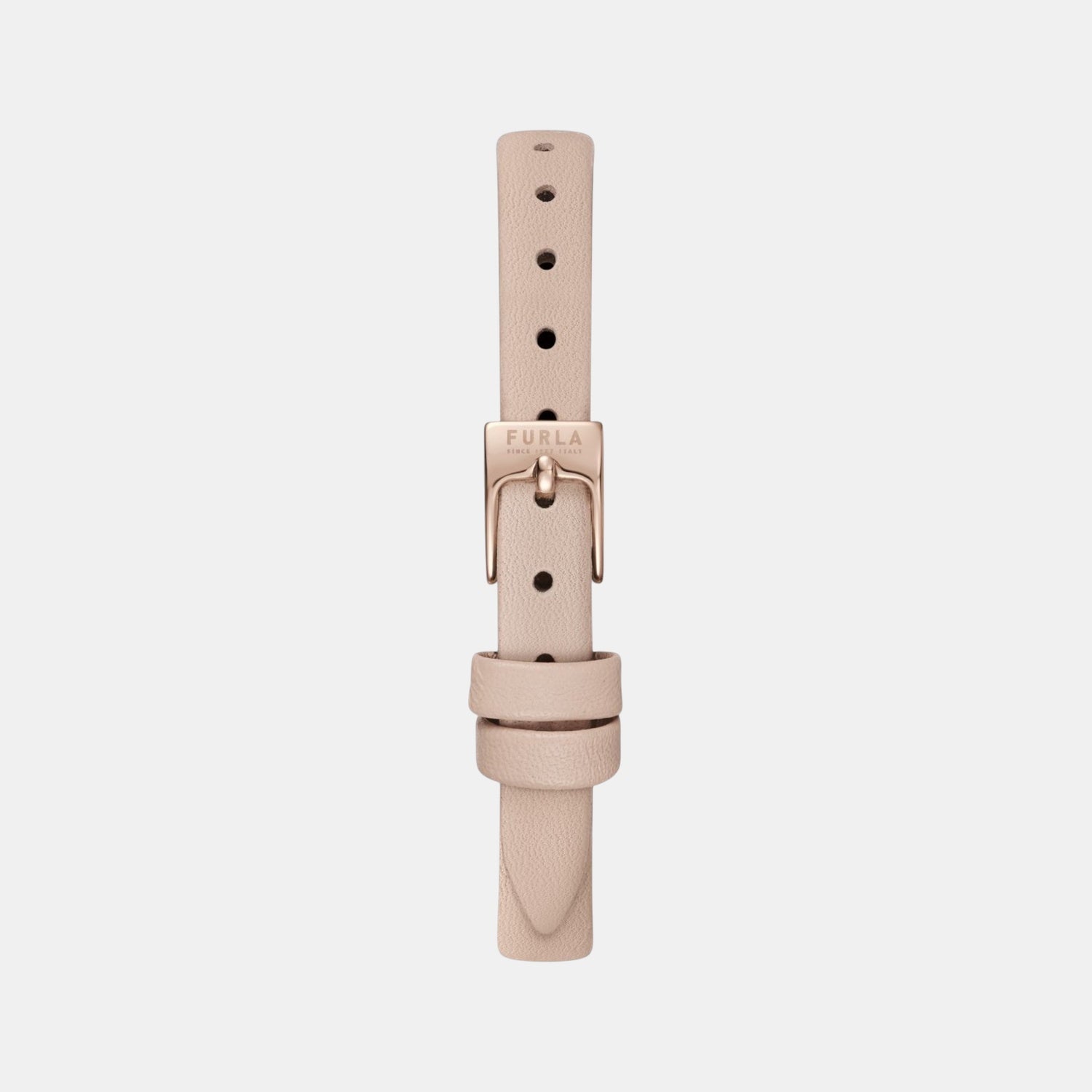 Furla New Pin Women Quartz Rose Gold Dial Analog Leather Watch WW00018004L3