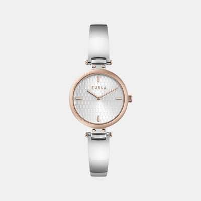 Furla Glamour Chic Women Quartz Silver Dial Analog Stainless Steel Watch WW00018005L5