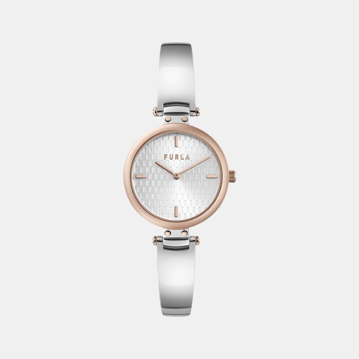 Furla Glamour Chic Women Quartz Silver Dial Analog Stainless Steel Watch WW00018005L5
