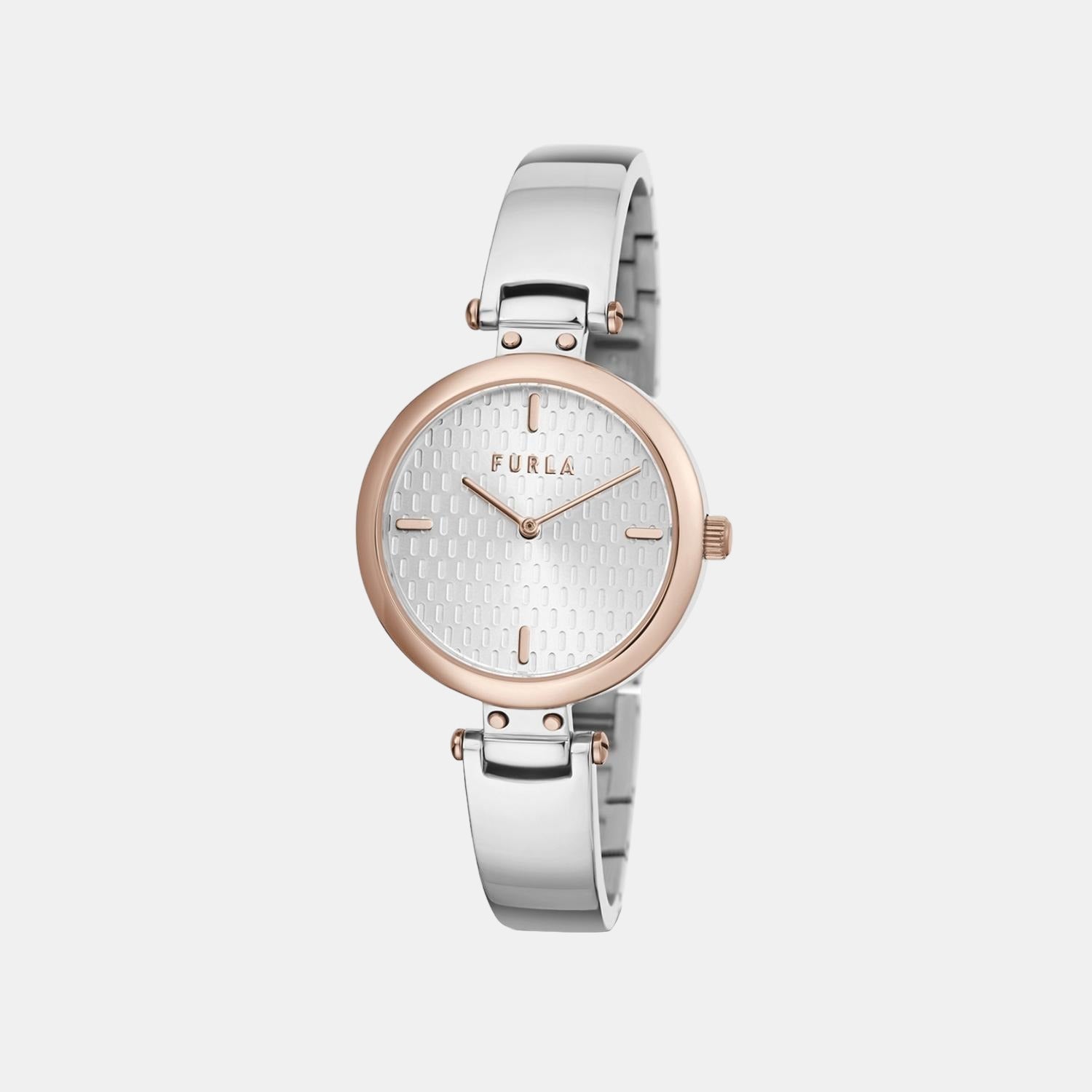 Furla Glamour Chic Women Quartz Silver Dial Analog Stainless Steel Watch WW00018005L5