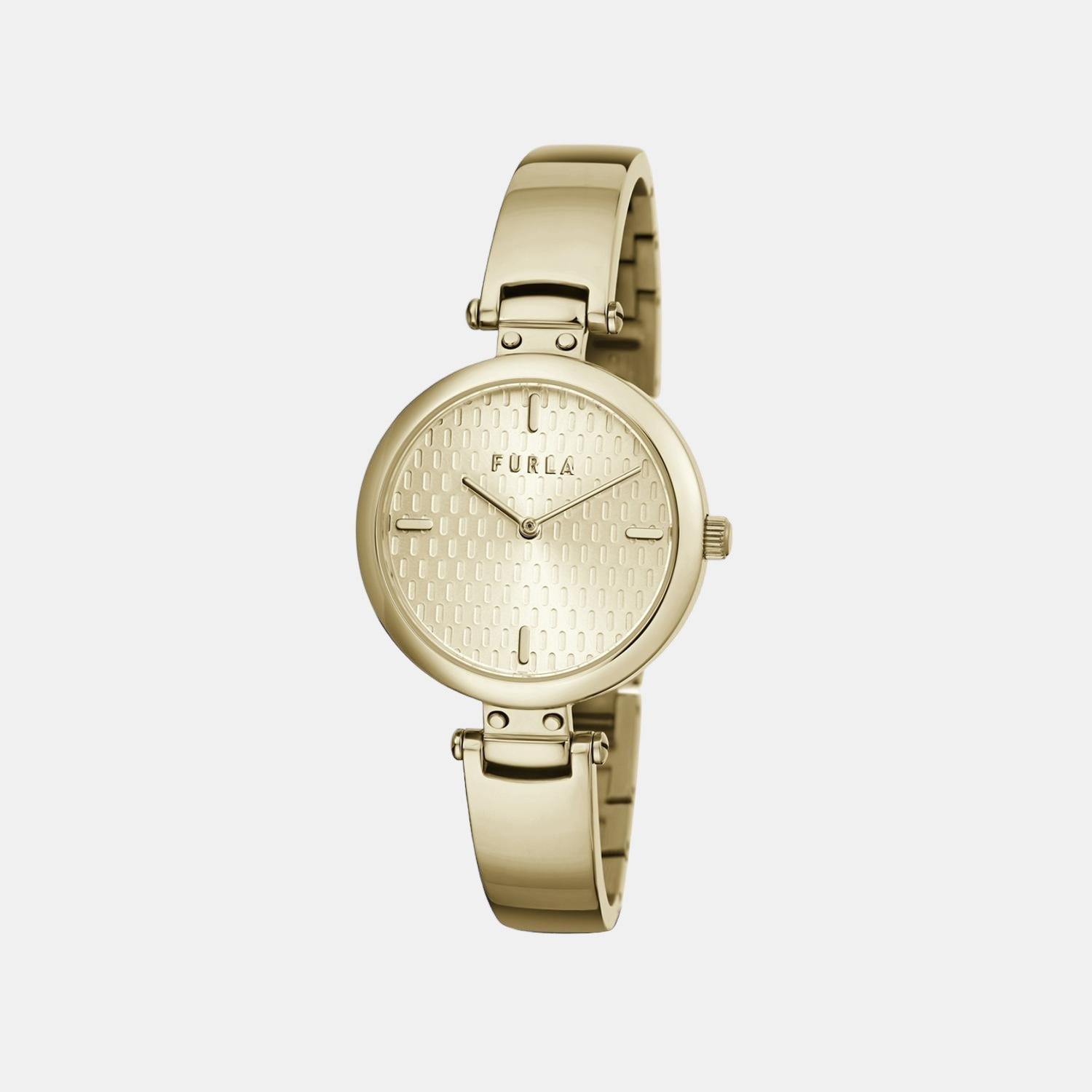 Furla Glamour Chic Women Quartz Rose Gold Dial Analog Stainless Steel Watch WW00018006L2