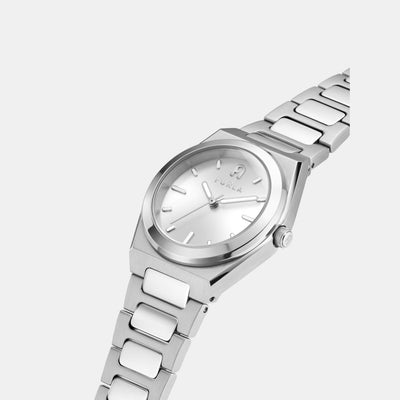 Furla Athleisure Women Quartz Silver Dial Analog Stainless Steel Watch WW00020010L1