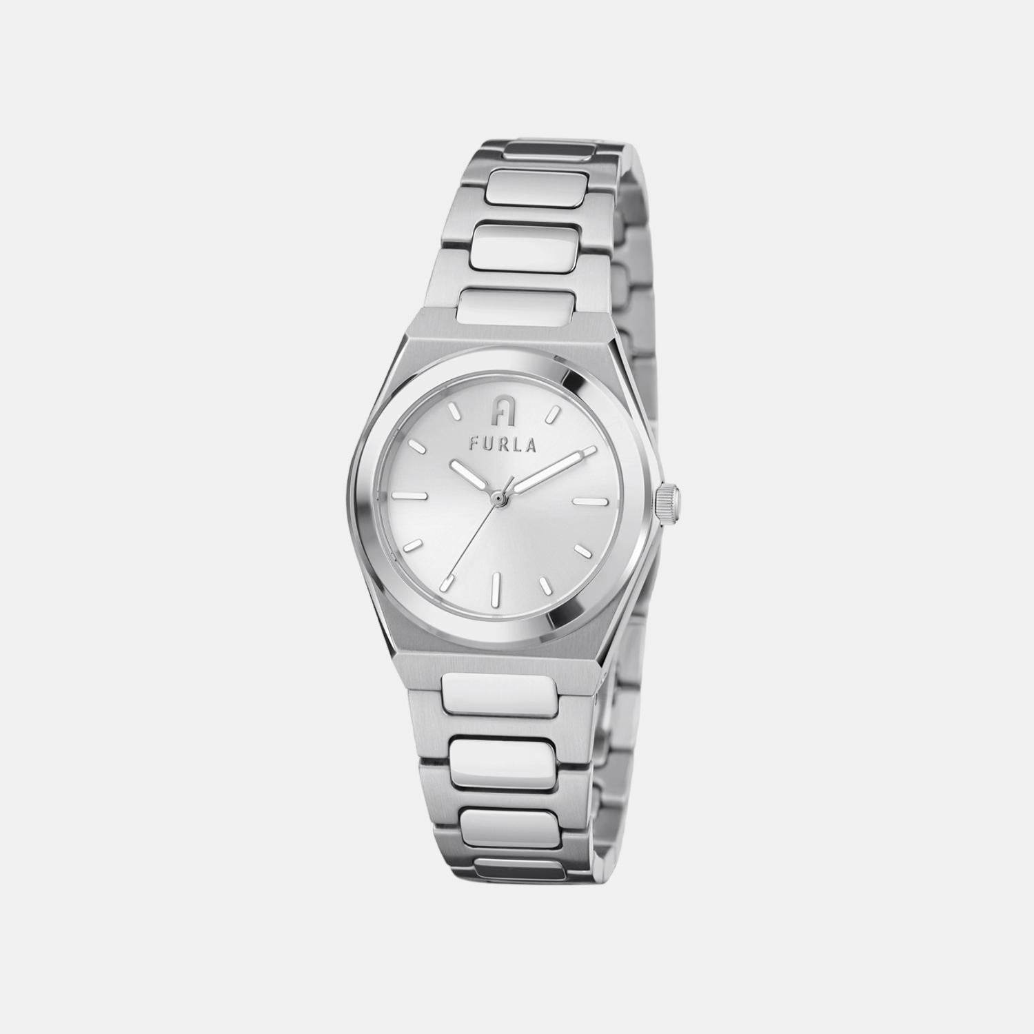 Furla Athleisure Women Quartz Silver Dial Analog Stainless Steel Watch WW00020010L1