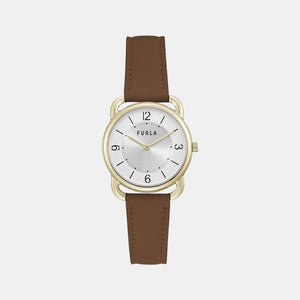 Furla Heritage Women Quartz Silver Dial Analog Leather Watch WW00021001L2