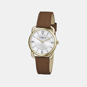Furla Heritage Women Quartz Silver Dial Analog Leather Watch WW00021001L2
