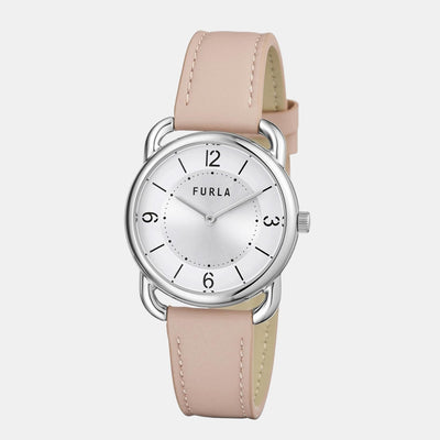 Furla Heritage Women Quartz Silver Dial Analog Leather Watch WW00021014L1