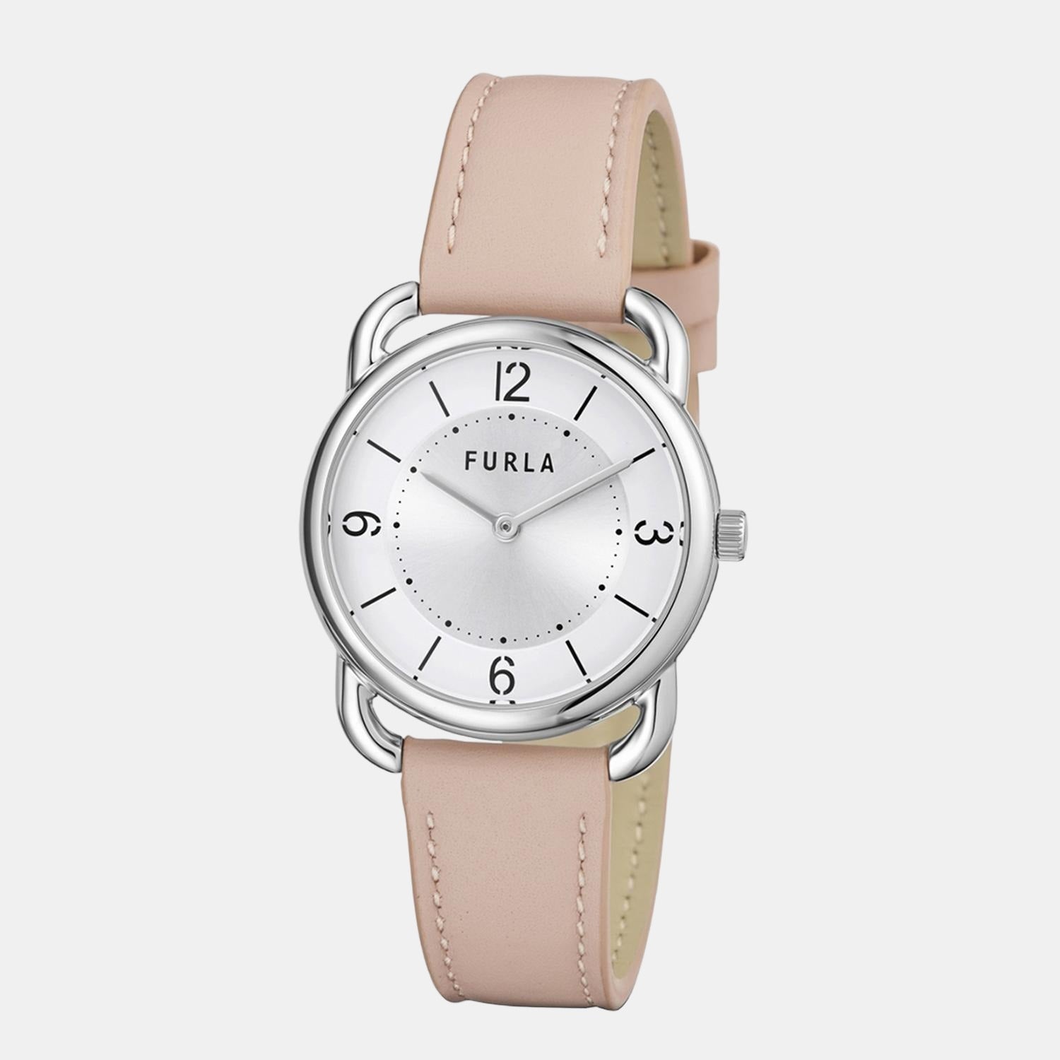Furla Heritage Women Quartz Silver Dial Analog Leather Watch WW00021014L1