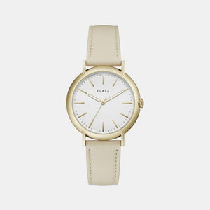 Furla Heritage Women Quartz White Dial Analog Leather Watch WW00023003L2