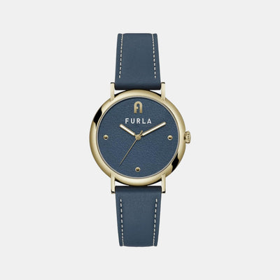 Furla Heritage Women Quartz Blue Dial Analog Leather Watch WW00023012L2