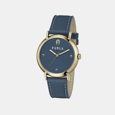 Furla Heritage Women Quartz Blue Dial Analog Leather Watch WW00023012L2