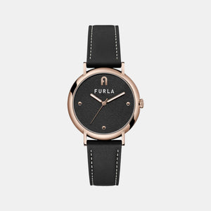 Furla Heritage Women Quartz Black Dial Analog Leather Watch WW00023013L3