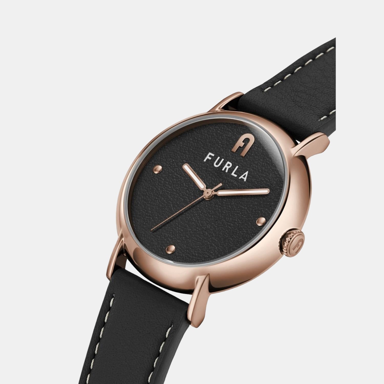 Furla Heritage Women Quartz Black Dial Analog Leather Watch WW00023013L3