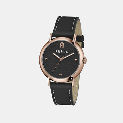 Furla Heritage Women Quartz Black Dial Analog Leather Watch WW00023013L3