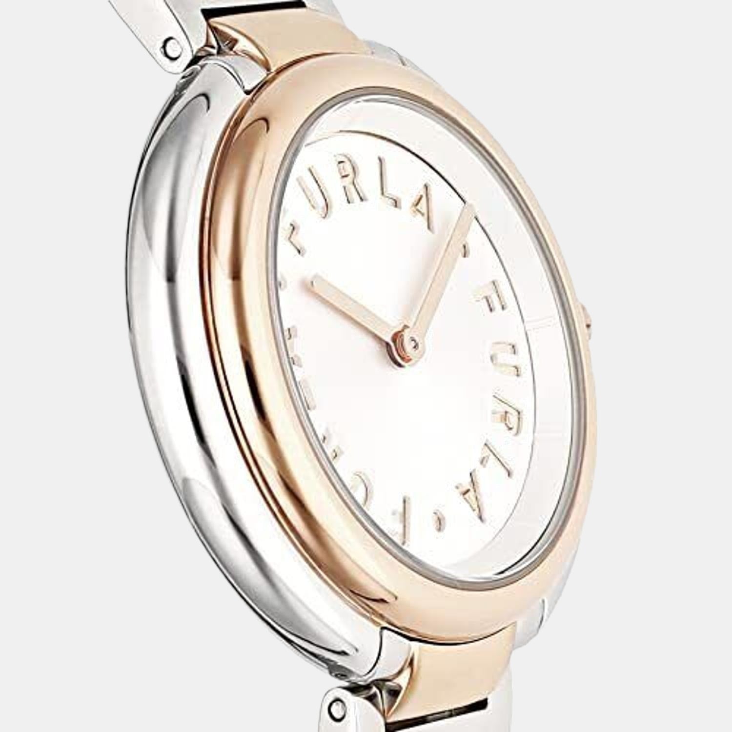 Furla Heritage Women Quartz White Dial Analog Stainless Steel Watch WW00032002L5