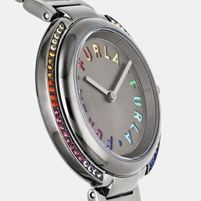 Furla Heritage Women Quartz Black Dial Analog Stainless Steel Watch WW00032003L7