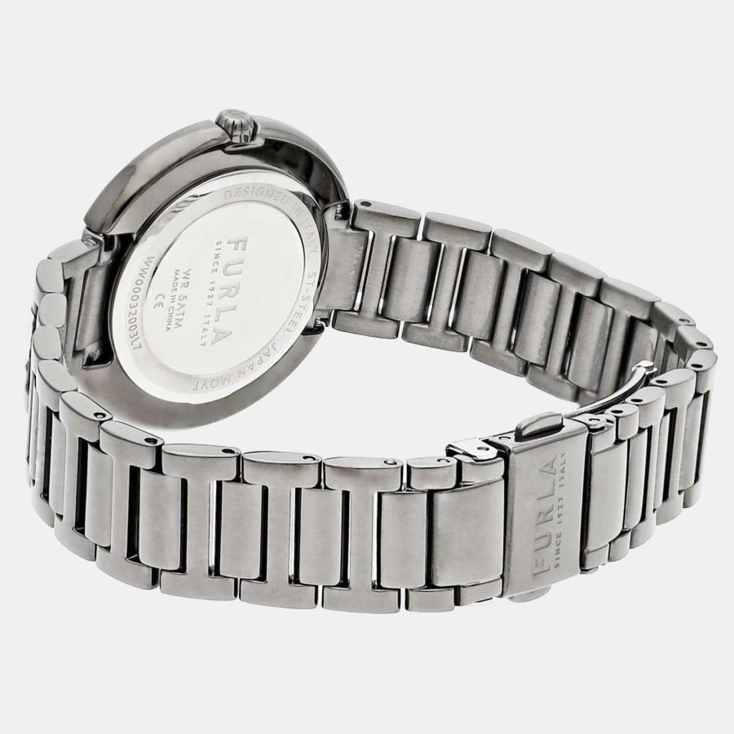Furla Heritage Women Quartz Black Dial Analog Stainless Steel Watch WW00032003L7