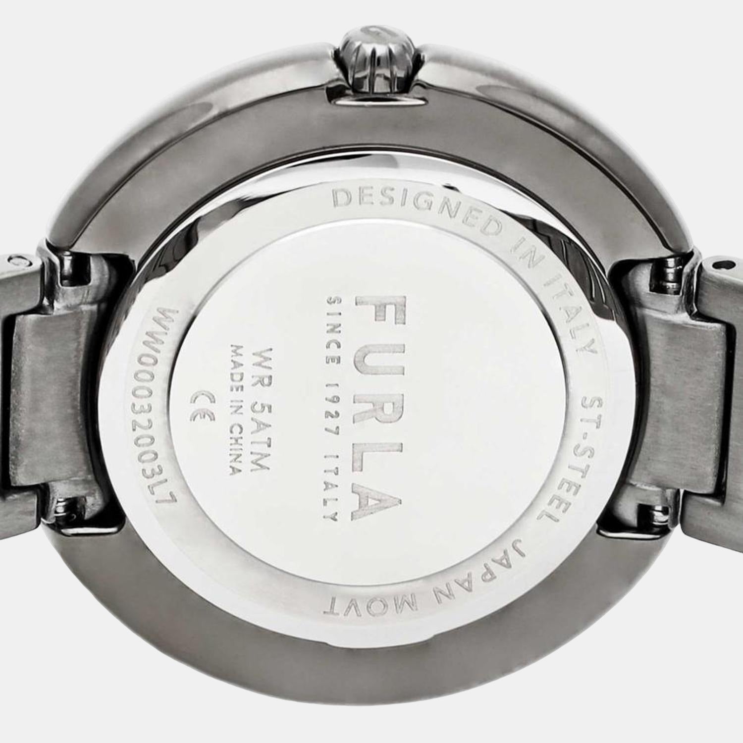Furla Heritage Women Quartz Black Dial Analog Stainless Steel Watch WW00032003L7