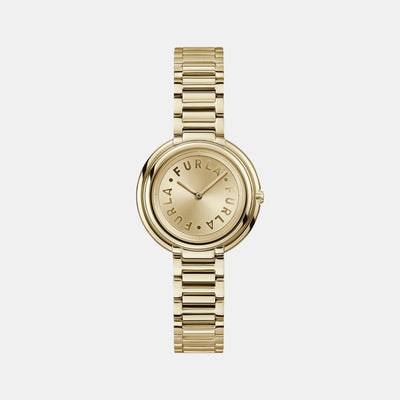 Furla Heritage Women Quartz Gold Dial Analog Stainless Steel Watch WW00032005L2