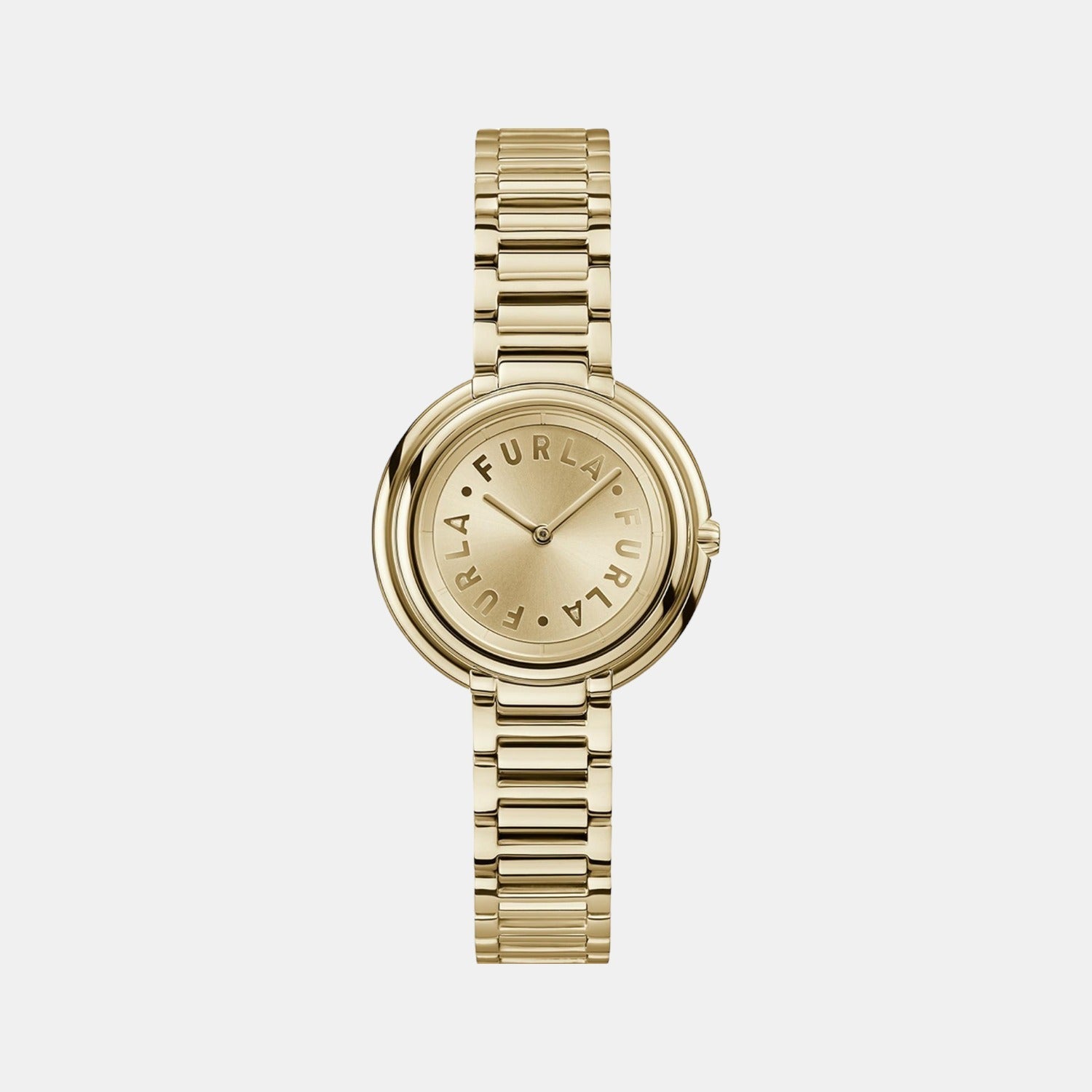 Furla Heritage Women Quartz Gold Dial Analog Stainless Steel Watch WW00032005L2