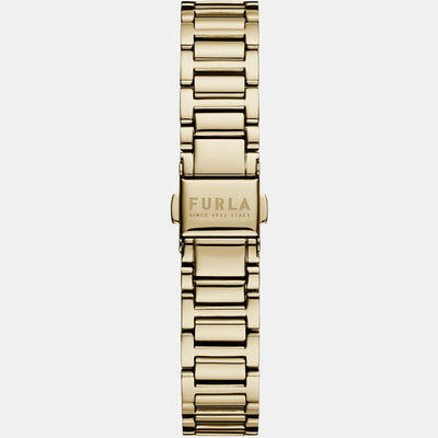 Furla Heritage Women Quartz Gold Dial Analog Stainless Steel Watch WW00032005L2